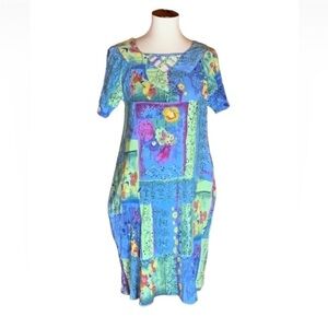 The Vermont Country Store floral print house dress Size Small